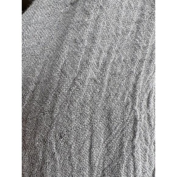 ATELIERS FRANCAIS DE CONFECTION Size TU Gray Gauze Asymmetrical Skirt Boho READ - Picture 11 of 16